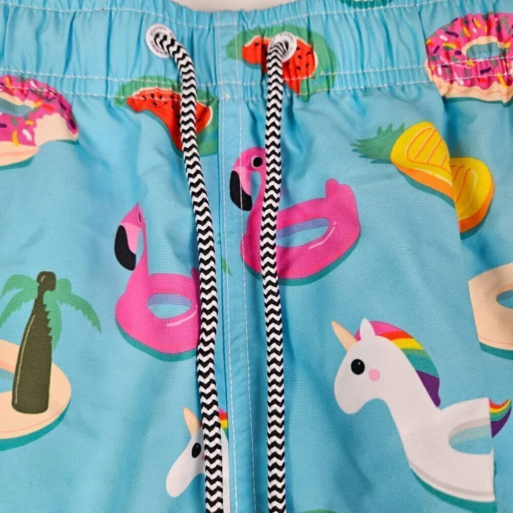 NWT Boardies Inflatables Mid Length Swim Short S